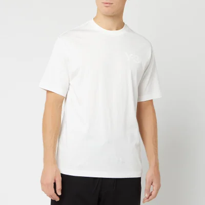 Y-3 Men's Logo Short Sleeve T-Shirt - Core White