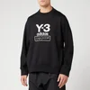 Y-3 Men's Stacked Logo Crew Neck Sweatshirt - Black - Image 1