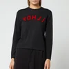 Y-3 Women's Yohji Letters Long Sleeve T-Shirt - Black/Yohji Red - Image 1