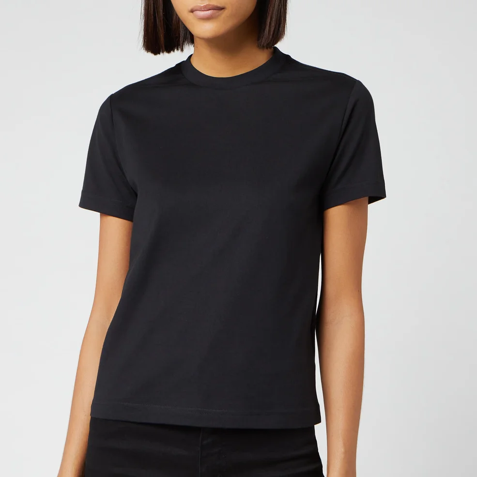 Y-3 Women's Stacked Logo Short Sleeve T-Shirt - Black Image 1
