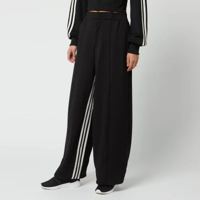 Y-3 Women's 3 Stripe Wide Track Pants - Black