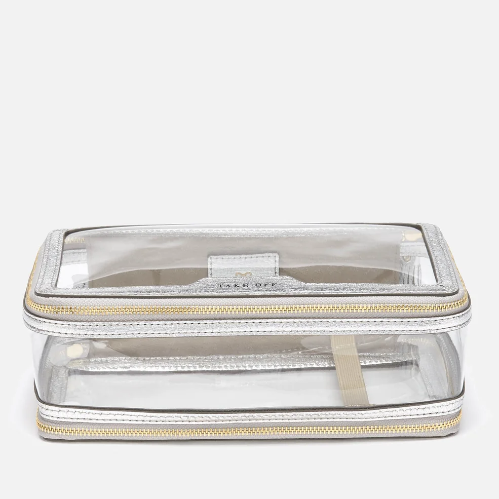 Anya Hindmarch Women's Inflight Perspex Cosmetics Case - Clear Image 1