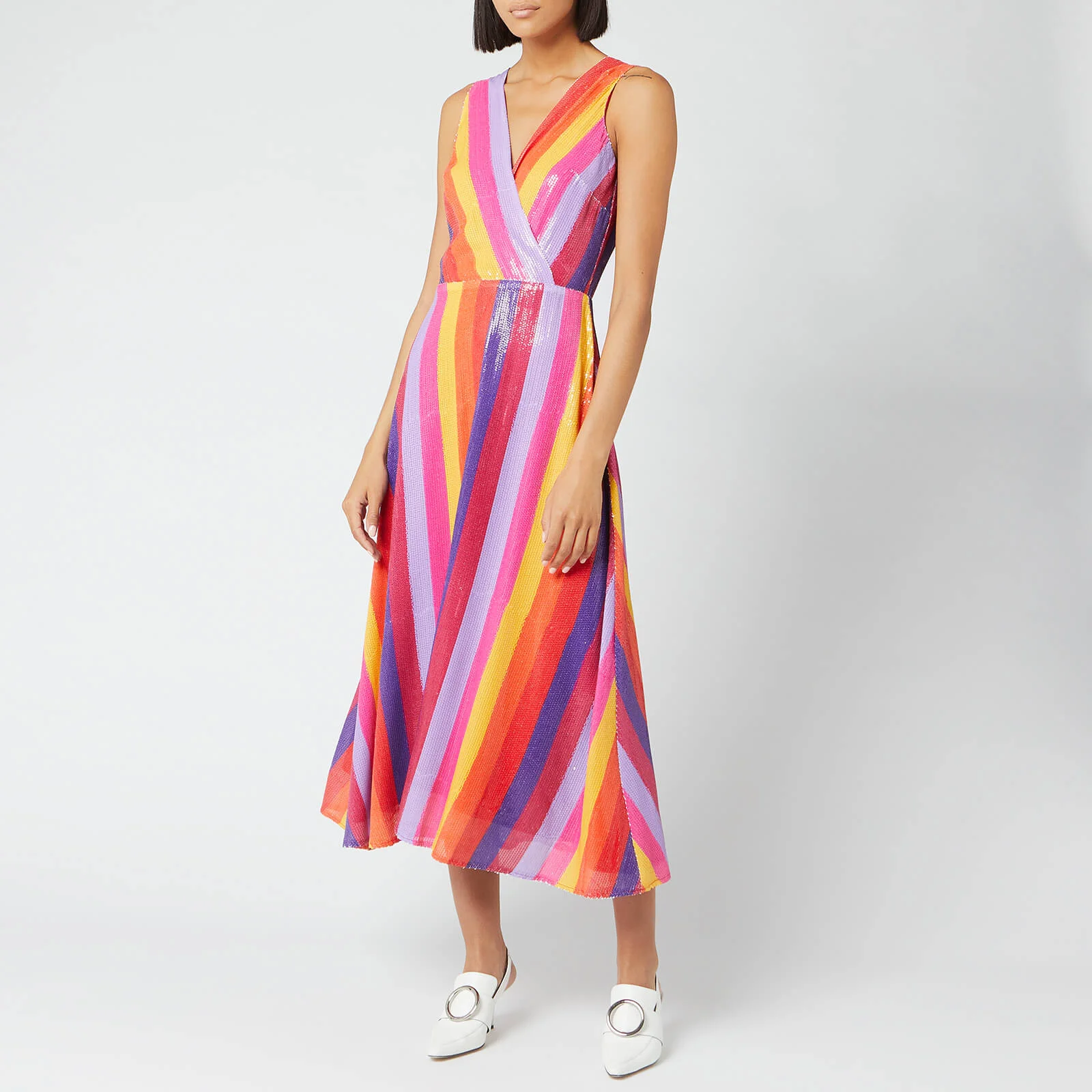 Olivia Rubin Women's Thea Dress - Rainbow Stripe Image 1