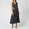 Olivia Rubin Women's Thea Dress - Black Thin Stripe - Image 1