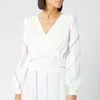 Olivia Rubin Women's Kendall Top - White Thin Stripe - Image 1