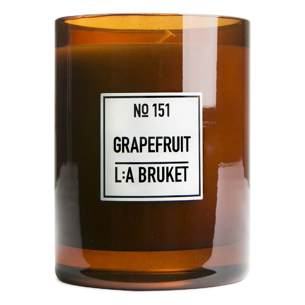 L:A BRUKET Large Grapefruit Scented Candle 260g Image 1
