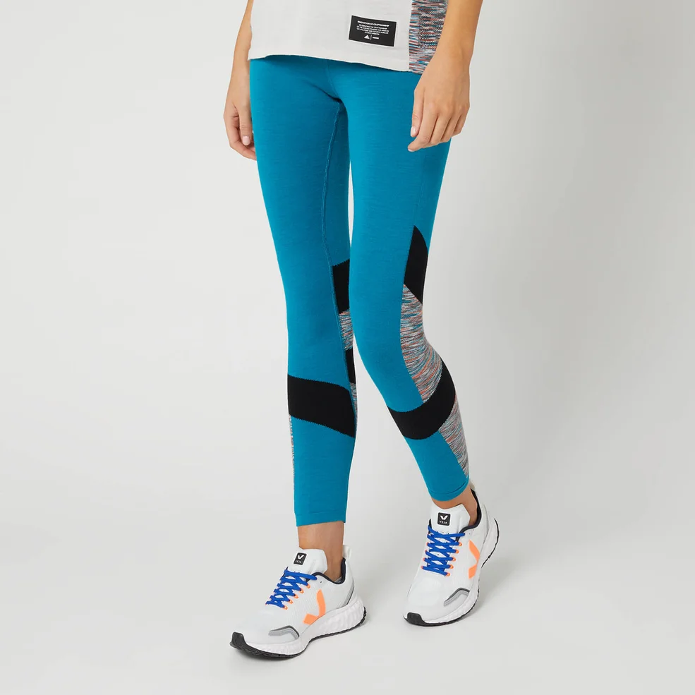 adidas X Missoni Women's How We Do Tights - Black/Active Teal/Whitea Image 1