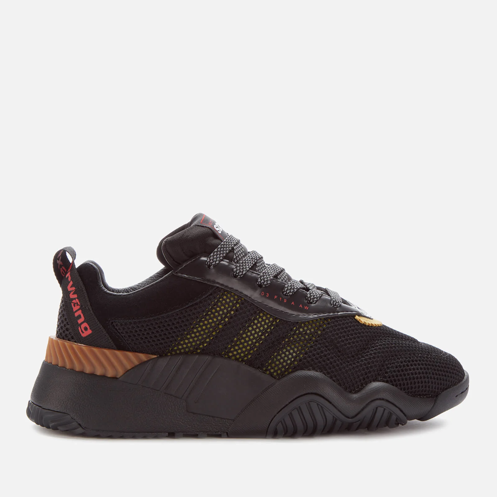 adidas Originals by Alexander Wang Turnout Trainers - Core Black/Yellow Image 1