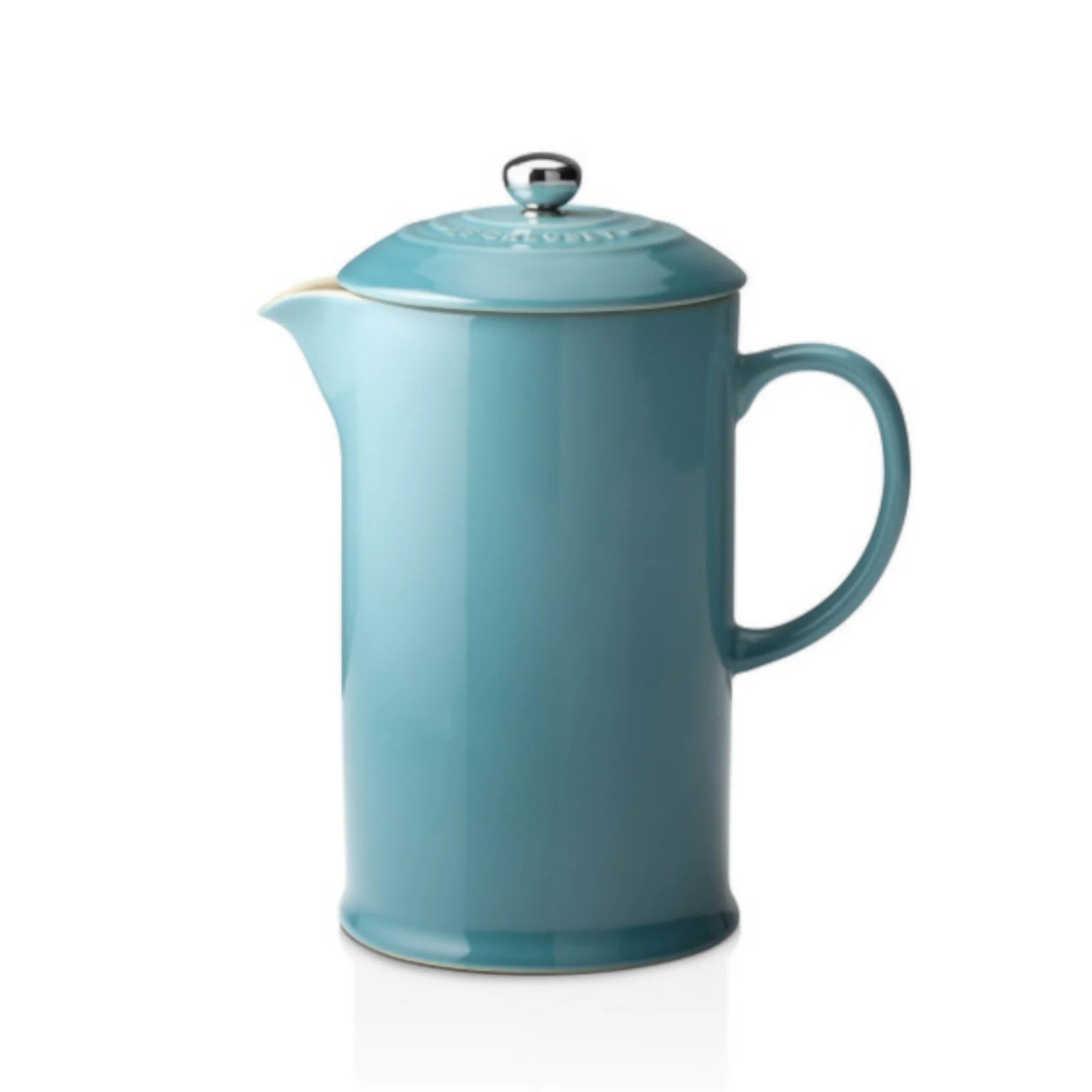 Le Creuset Stoneware Cafetiere Coffee Press - Teal Image 1