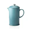 Le Creuset Stoneware Cafetiere Coffee Press - Teal - Image 1