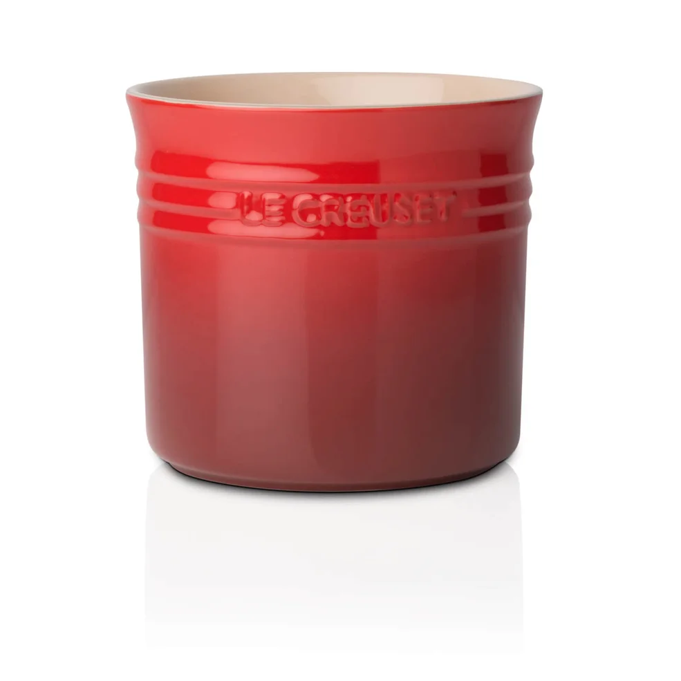 Le Creuset Stoneware Large Utensil Jar - Cerise Image 1