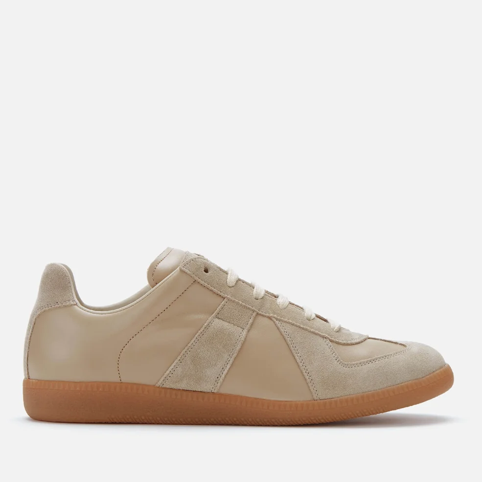 Maison Margiela Men's Replica Low Top Trainers - Iced Coffee Image 1