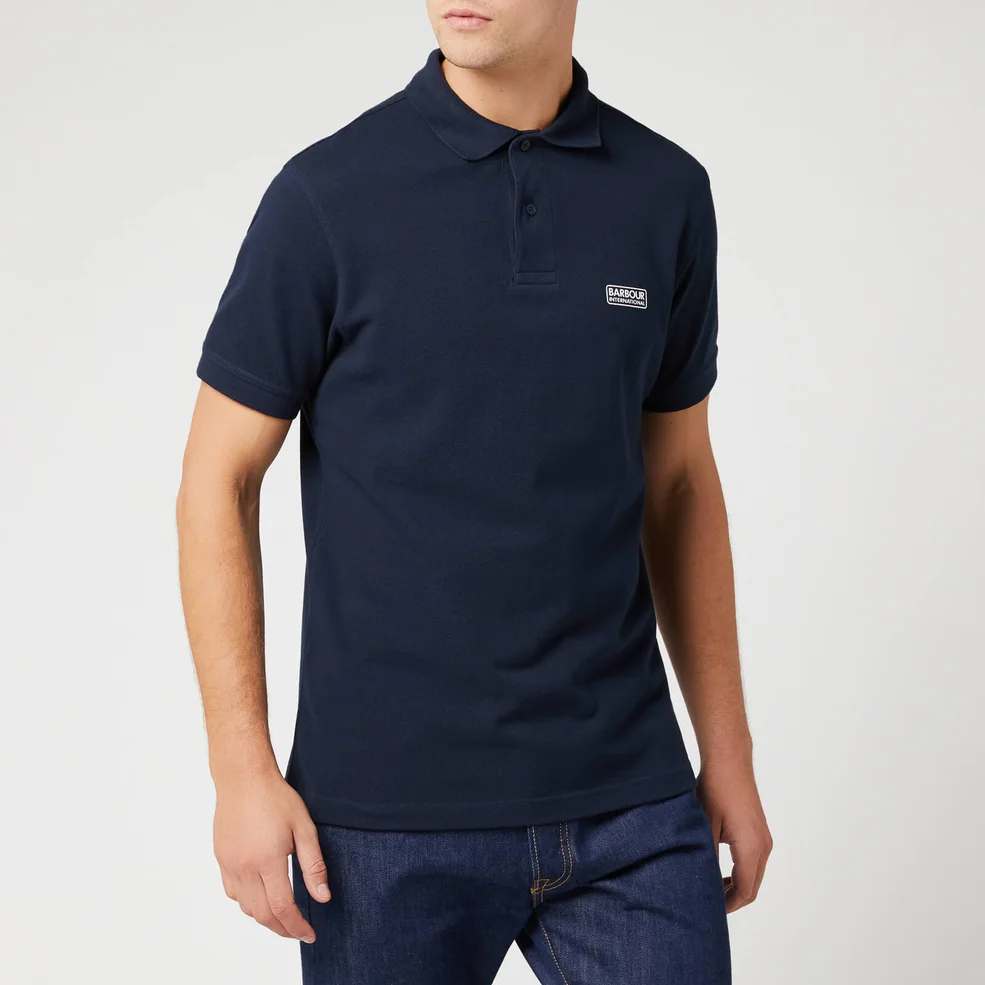 Barbour International Men's Essential Polo Shirt - International Navy Image 1