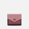 Coach Women's Colorblock Small Wallet - True Pink Multi - Image 1