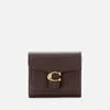 Coach Women's Polished Pebble Tabby Small Wallet - Oxblood - Image 1