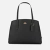 Coach Women's Polished Pebble Leather Charlie 40 Bag - Black - Image 1