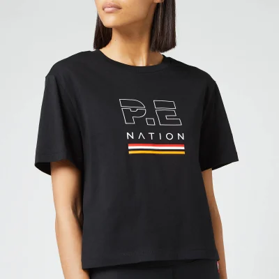 P.E Nation Women's Ignition Cropped Short Sleeve T-Shirt - Black