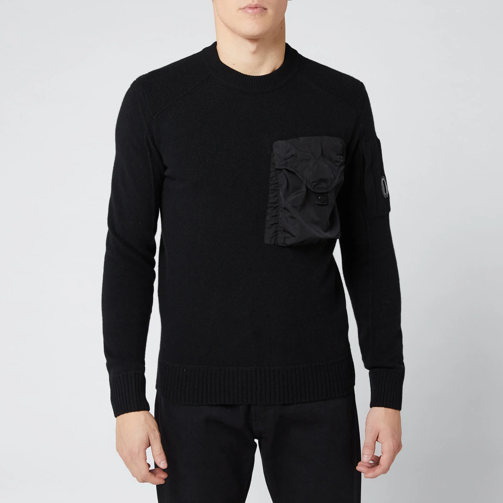 C.P. Company Men's Crew Knitted Jumper - Black Image 1
