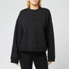Emporio Armani Women's Loose Logo Sweater - Black - Image 1