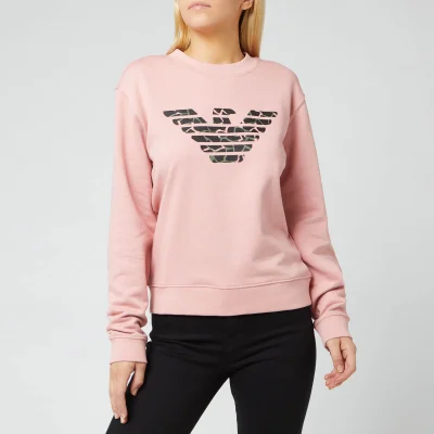 Emporio Armani Women's Eagle Logo Sweatshirt - Pink