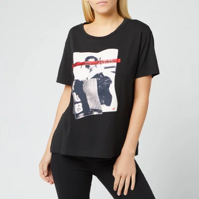Emporio Armani Women's Graphic T-Shirt - Black