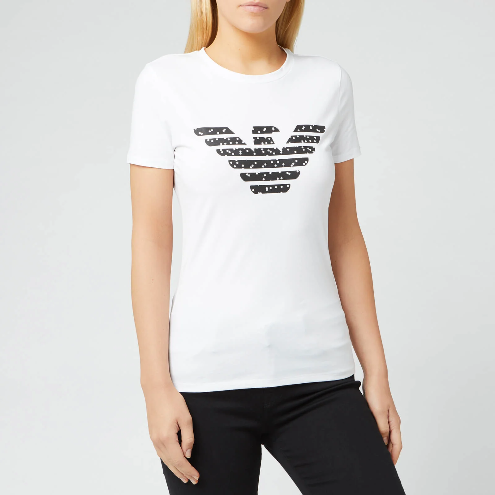 Emporio Armani Women's Eagle Logo T-Shirt - White Image 1