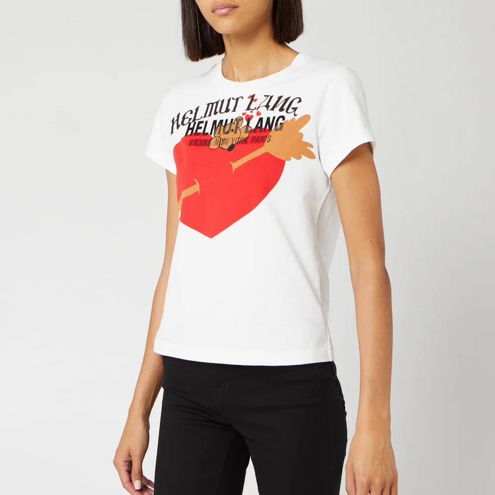 Helmut Lang Women's PZ Valentine Standard T-Shirt - Chalk White Image 1