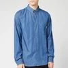 PS Paul Smith Men's Sports Stripe Embroidery Detail Chambray Shirt - Blue - Image 1