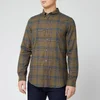 PS Paul Smith Men's Brushed Cotton Check Shirt - Green - Image 1