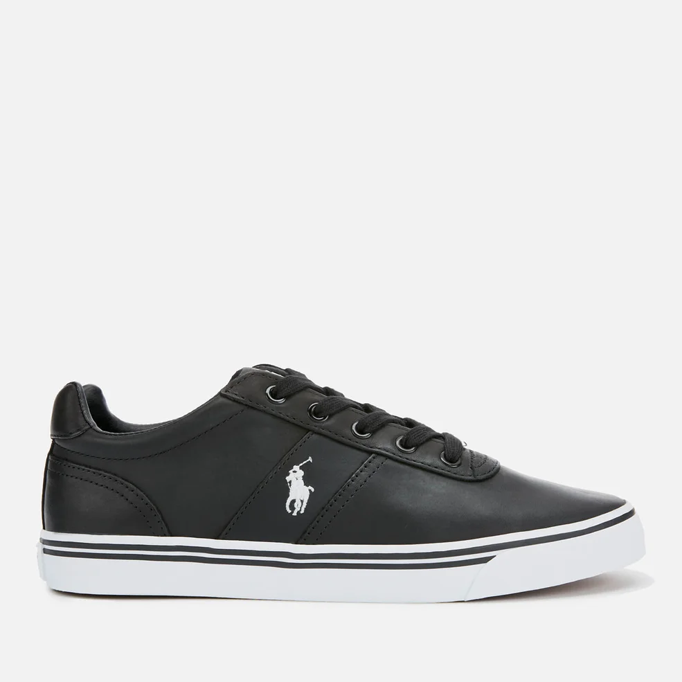 Polo Ralph Lauren Men's Hanford Leather Trainers - Black Image 1
