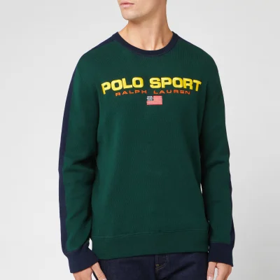 Polo Sport Ralph Lauren Men's Logo Knit Jumper - Forest/Navy