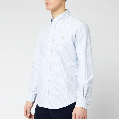 Polo Ralph Lauren Men's Slim Fit Bengal Stripe Oxford Shirt - Blue/White