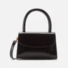 BY FAR Women's Mini Semi Patent Leather Tote Bag - Black - Image 1