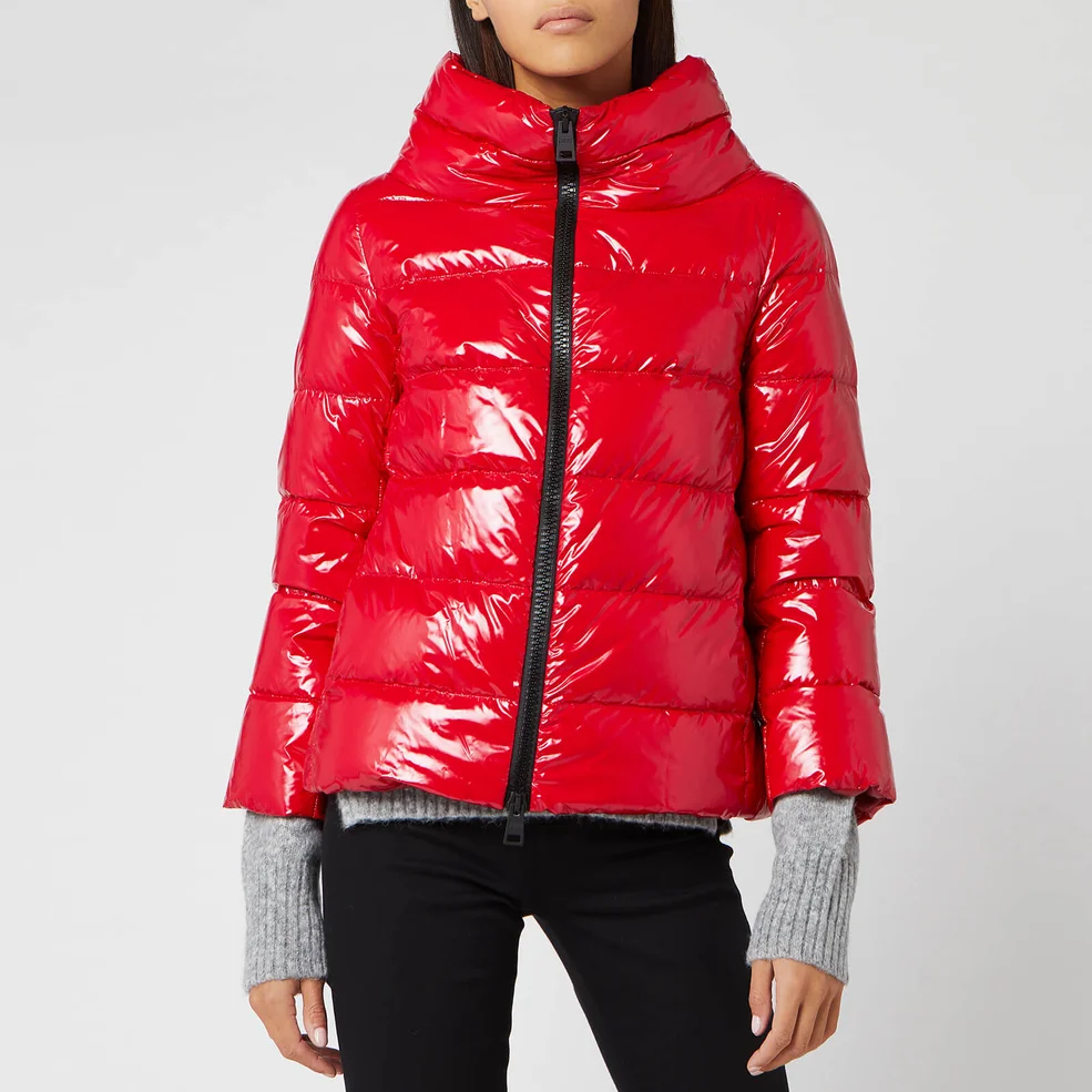 Herno Women's Gloss Padded Jacket - Red Image 1