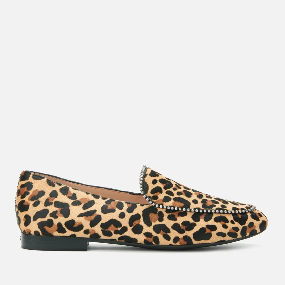 Coach Women's Harper Beadchain Haircalf Loafers - Leopard Natural Image 1