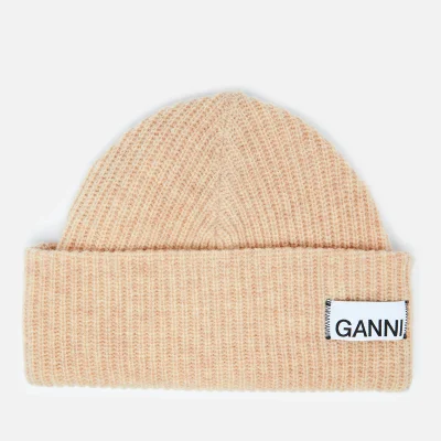 Ganni Women's Knitted Beanie - Tapioca