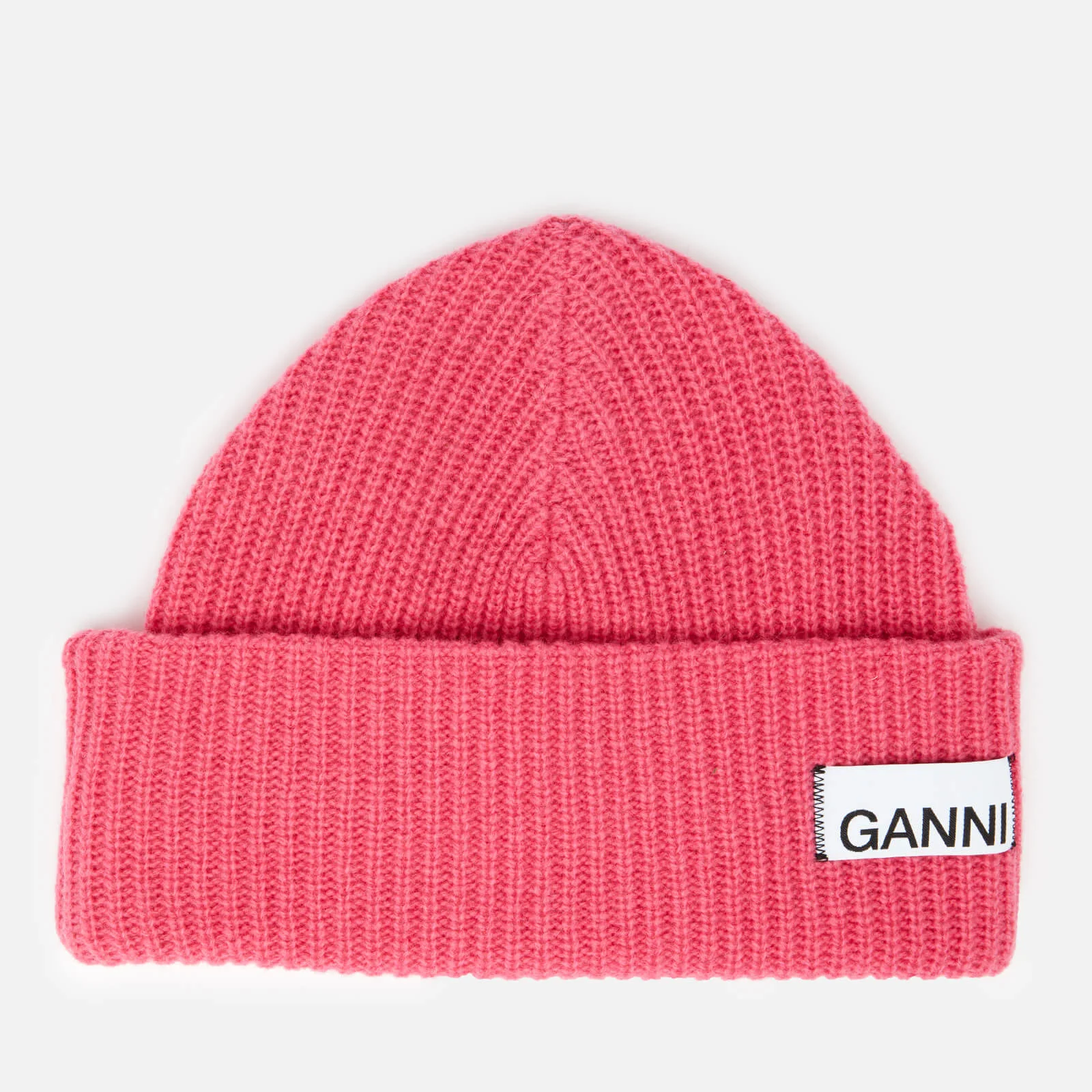 Ganni Women's Knitted Beanie - Hot Pink Image 1