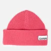 Ganni Women's Knitted Beanie - Hot Pink - Image 1