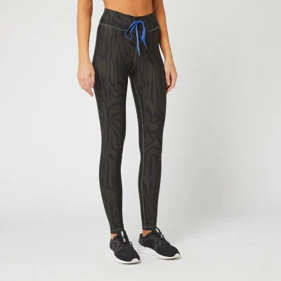 The Upside Women's Midnight Tiger Yoga Pants - Khaki/Black