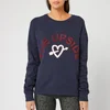 The Upside Women's Beaming Hearts Bondi Crew Sweatshirt - Indigo - Image 1