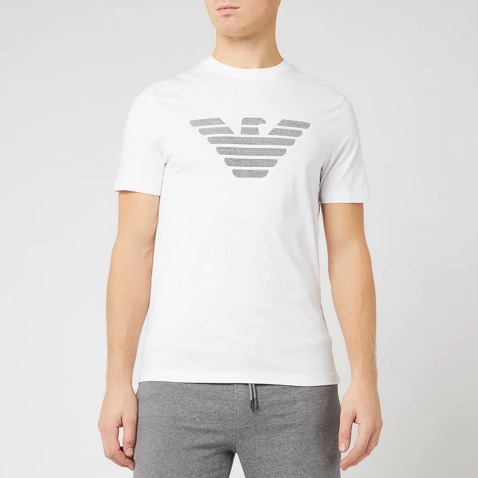 Emporio Armani Men's Sewn Eagle T-Shirt - White Image 1