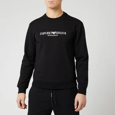 Emporio Armani Men's Large Logo Sweatshirt - Black