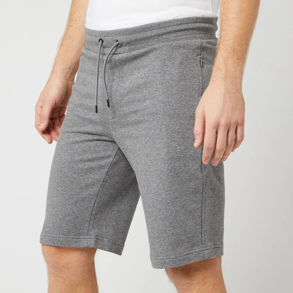 Emporio Armani Men's Bermuda Jersey Shorts - Grey Image 1
