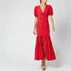 ROTATE Birger Christensen Women's Number 20 Dress - Poppy Red Combo - Image 1