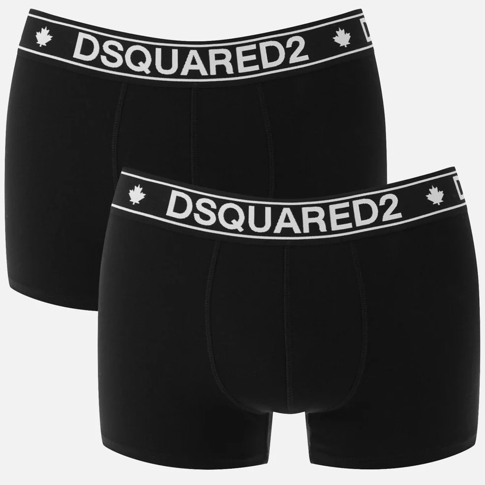 Dsquared2 Men's Twin Pack Trunk Boxers - Black Image 1