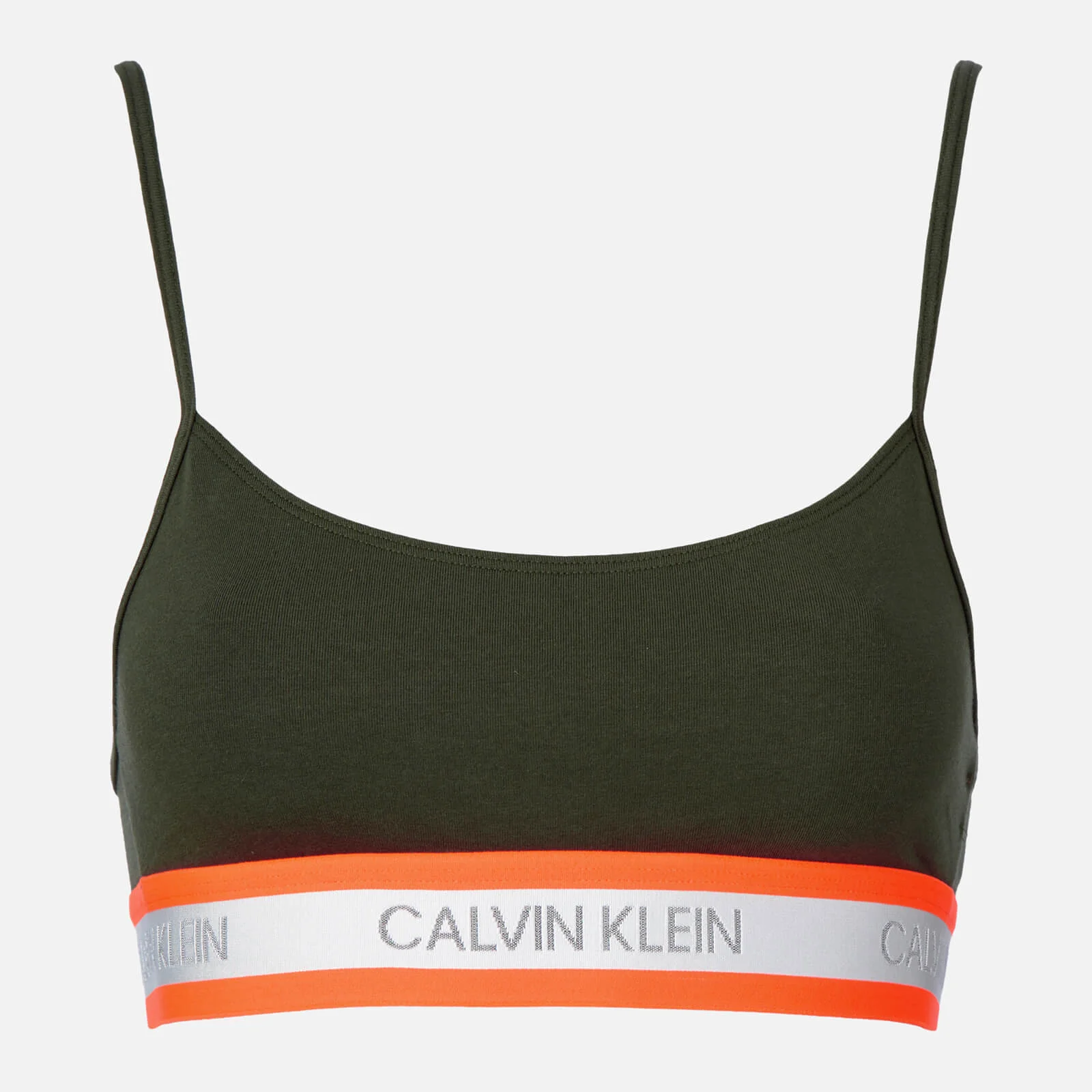 Calvin Klein Women's Neon Detail Unlined Bralette - Duffel Bag Image 1