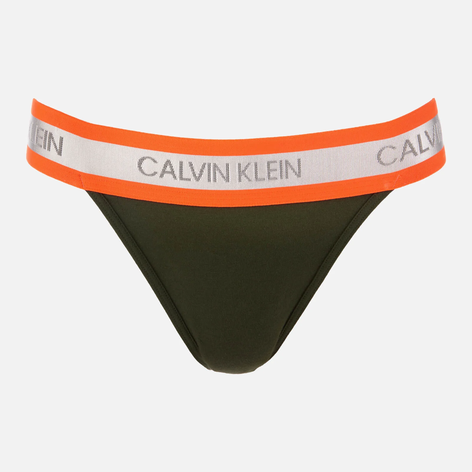 Calvin Klein Women's Neon Hi Cut Tanga Briefs - Duffel Bag Image 1