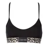Calvin Klein Women's Leopard Unlined Bralette - Black - Image 1