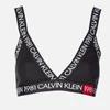 Calvin Klein Women's 1981 Unlined Bralette - Black - Image 1