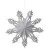 Broste Copenhagen Paper Snowflake Christmas Decoration - Medium - Silver - Image 1